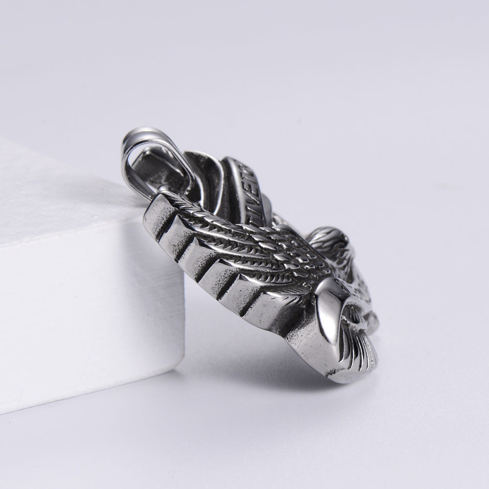 Live To Ride Eagle Pendant