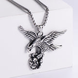 Flying Eagle Catch The Skull Pendant
