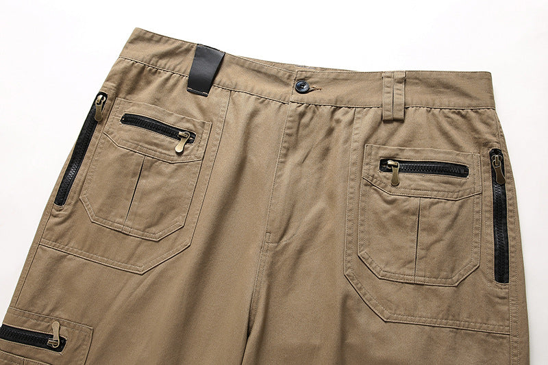 Mens outdoor zipper sports trousers