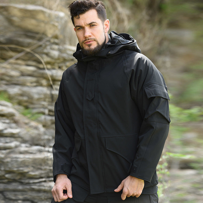G8 Soft Shell Tactical Jacket Military Fleece Hooded Coat