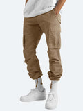 Men's Multi-Pocket Loose Straight-Leg Pants