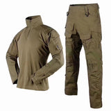 G3 Combat Clothing Suit Men's Tactical Uniform（With Removable Knee Pads）