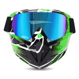Motorcycle Goggles with Cool Detachable Face Shield