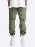 Men's Multi-Pocket Loose Straight-Leg Pants