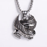 Live To Ride Eagle Pendant
