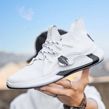 Men Flying Woven Breathable Sports Running Shoes
