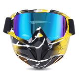 Motorcycle Goggles with Cool Detachable Face Shield
