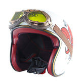 Vintage Open Face Helmet Harley Retro Helmet