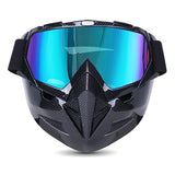 Motorcycle Goggles with Cool Detachable Face Shield
