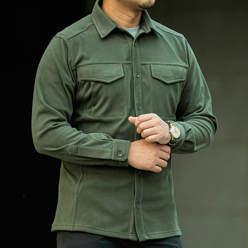 Archon Tactical Men's Warm Shirt Jacket (Stretch Fabric)