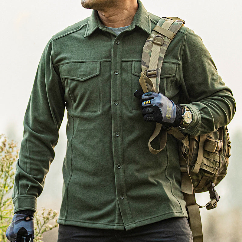 Archon Tactical Men's Warm Shirt Jacket (Stretch Fabric)
