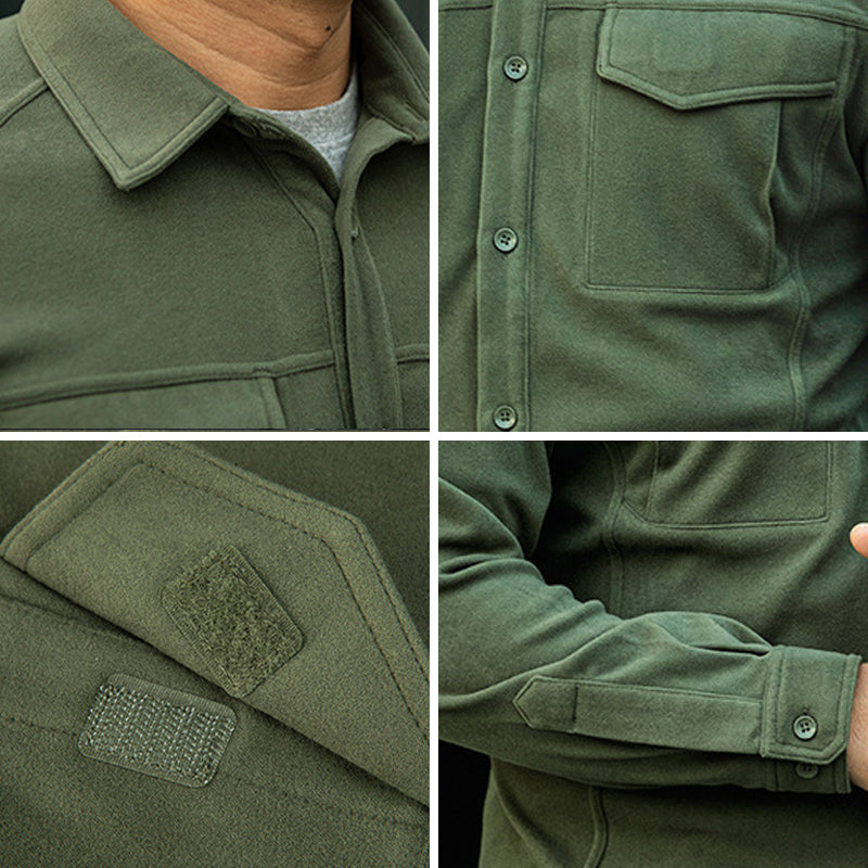 Archon Tactical Men's Warm Shirt Jacket (Stretch Fabric)