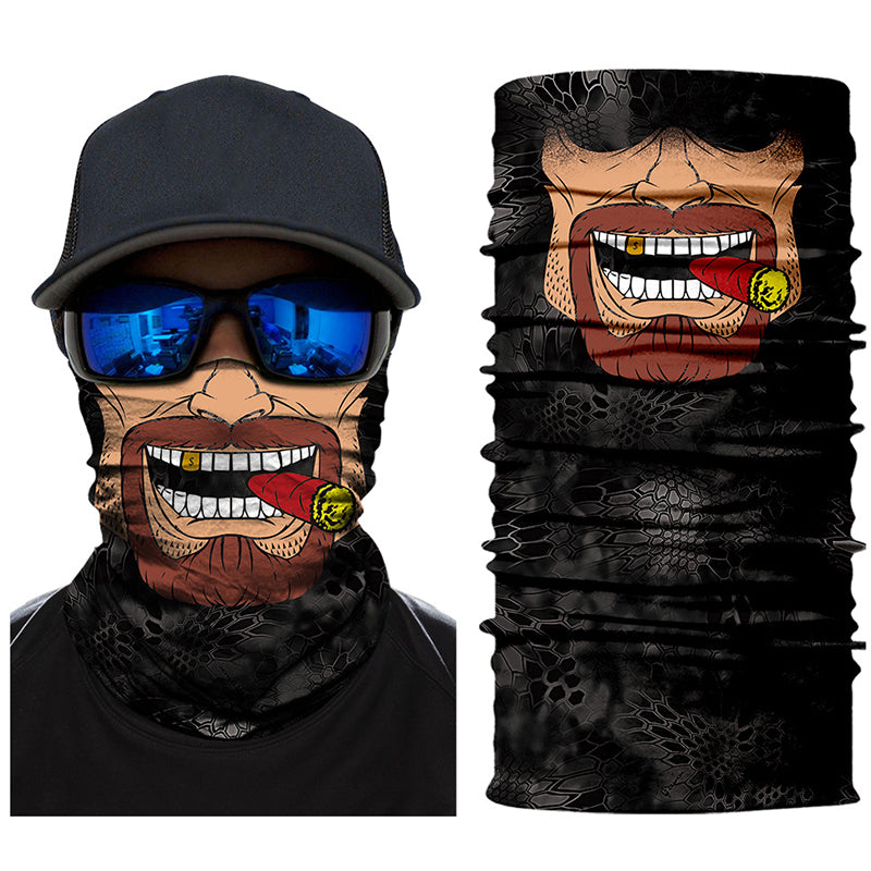 Skull Racing Neck Gaiter All in One Headwear