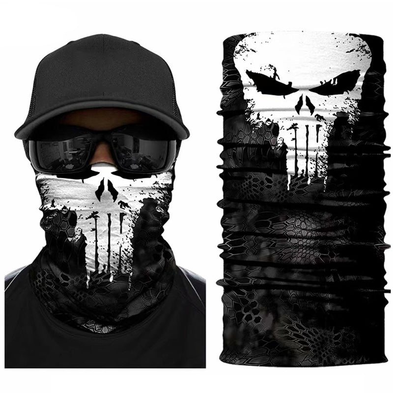 Skull Racing Neck Gaiter All in One Headwear