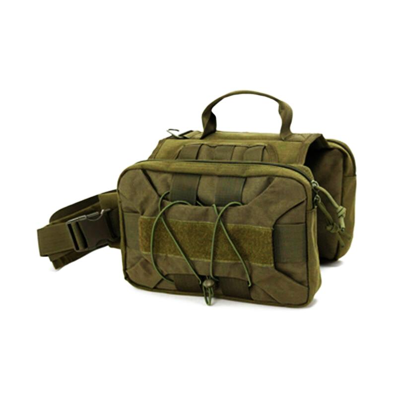 Tactical Dog Backpack Hound Dog Harness Vest with 2 Large Side Bags