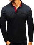 Printed Long Sleeve Polo T-Shirts