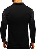 Printed Long Sleeve Polo T-Shirts