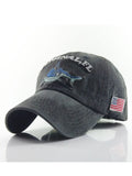 Original Flavor Shark Embroidery Duck Tongue Cap