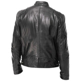 Men’s PU Leather Bomber Jacket – Classic Streetwear Motorcycle Biker Style for Spring & Fall