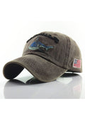 Original Flavor Shark Embroidery Duck Tongue Cap