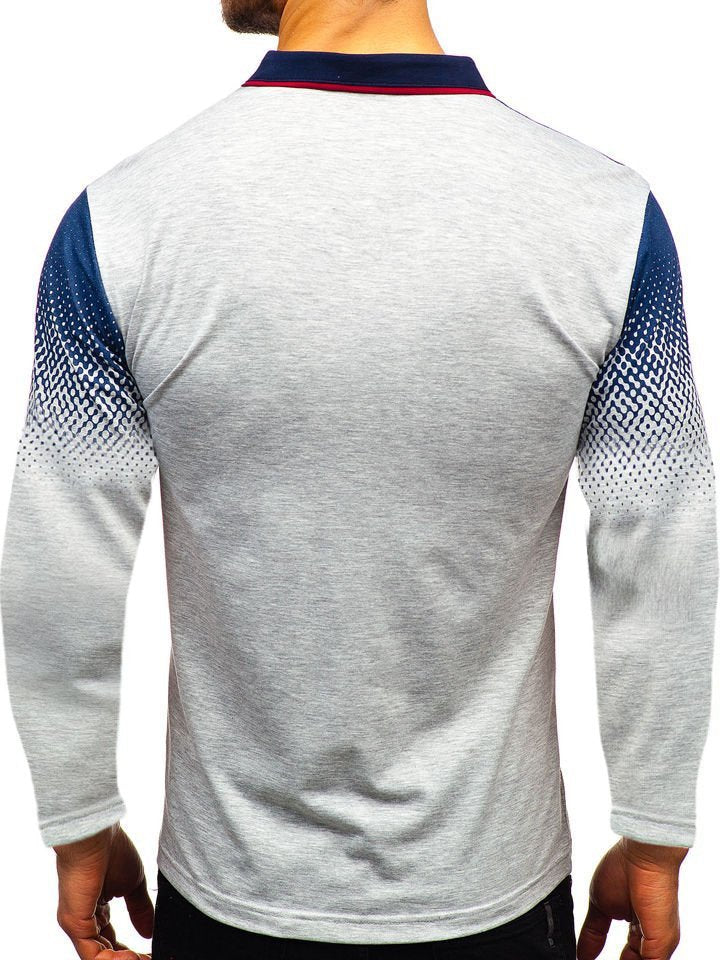 Printed Long Sleeve Polo T-Shirts