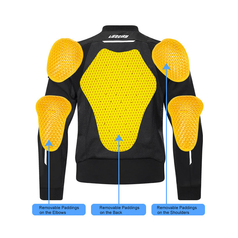 Mesh Bomber Moto Jacket With Armor
