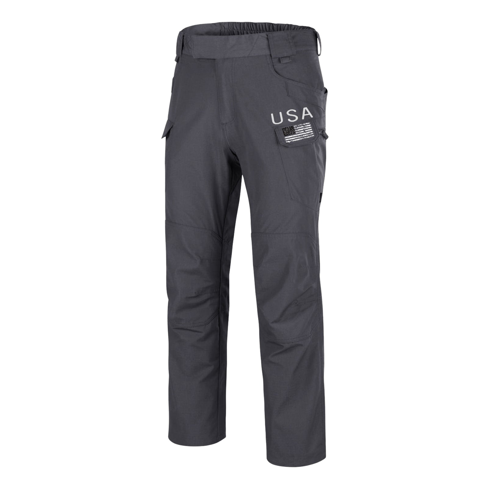 Usa Flag Zipper Multi Pocket Cargo Pants