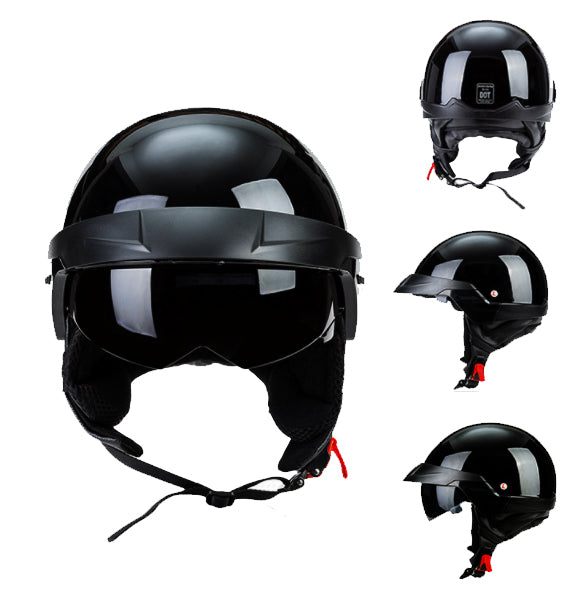 Vintage Harley Half Face Helmet DOT