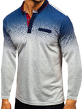 Printed Long Sleeve Polo T-Shirts