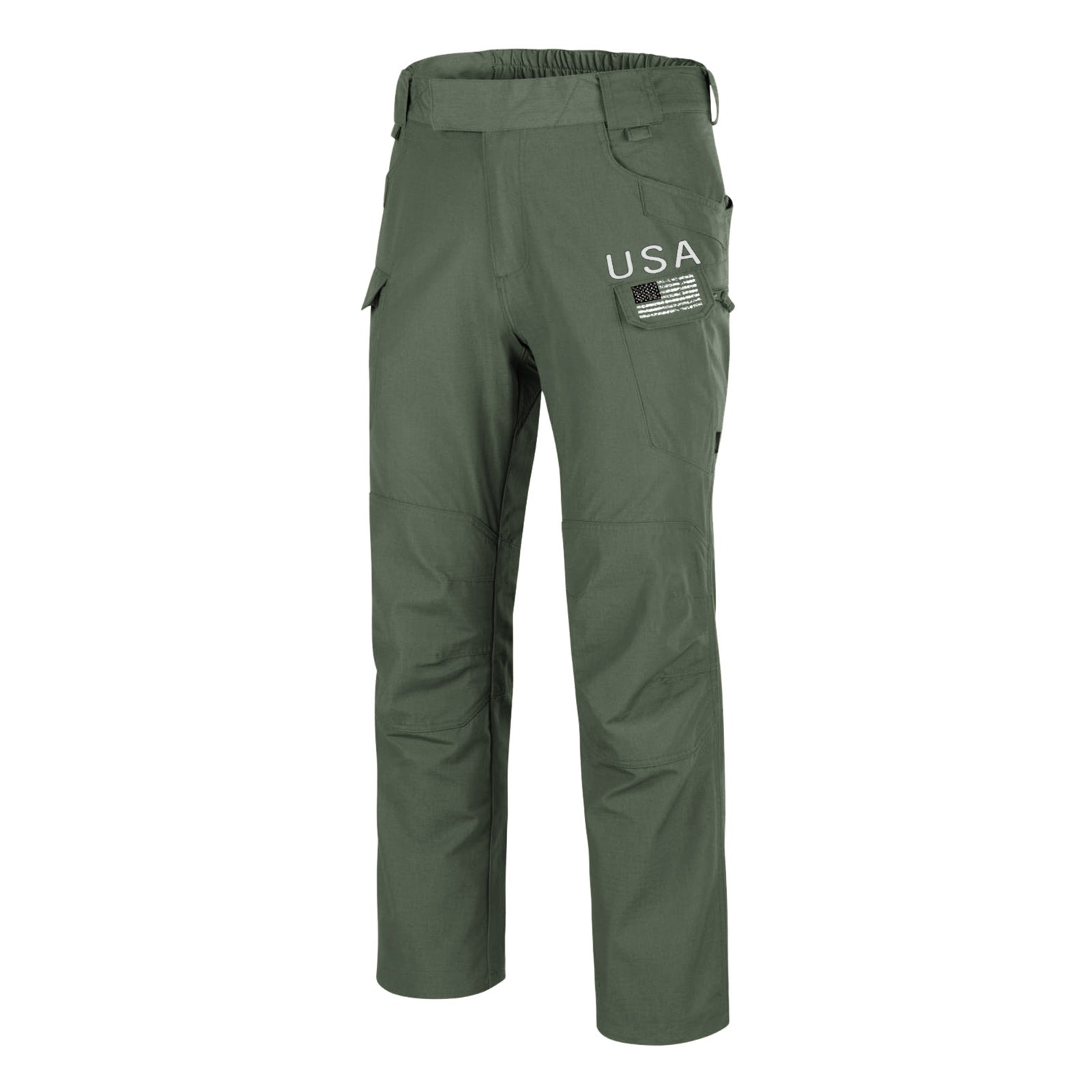 Usa Flag Zipper Multi Pocket Cargo Pants