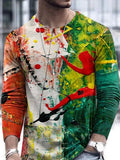 Abstract 3D Printed Long Sleeve T-shirt