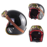 Vintage Open Face Helmet Harley Retro Helmet
