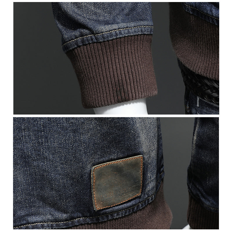 Men's Casual Distressed Denim Jacket