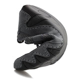 Men Round Toe Hand Stitching Breathable Mesh Leather Shoes