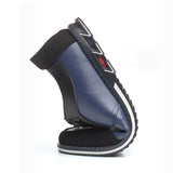 Plus Size Men Plaid Leather Soft Lace Up Comfy Casual Shoes