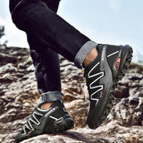 Men Hiking Shoes Non Slip Wear-Resistant Climbing Lightweight Walking Breathable Sneaker