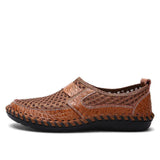 Men Stitching Mesh Soft Loafers Breathable Outdoor Casual Shoes