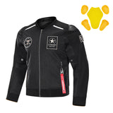 Mesh Bomber Moto Jacket With Armor