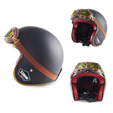 Vintage Open Face Helmet Harley Retro Helmet