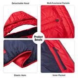 Detachable-Hooded Casual Padded Vest