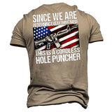 Men's T shirt Tee Slogan T Shirts Graphic Flag Letter Crew Neck Black Army Green Navy Blue Khaki Gray 3D Print Outdoor Casual Short Sleeve Print Clothing Apparel Vintage Fashion Designer Big and Tall