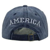 Unisex Letter Embroidered USA Flag Hat