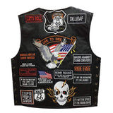 Espnman Leather Vest with 42 Patches