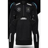 Mesh Bomber Moto Jacket With Armor