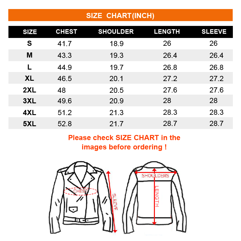 Espnman Men's Leather Jacket