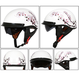 Sun Shield Half Helmet DOT