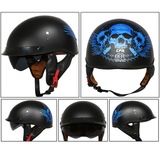 Sun Shield Half Helmet DOT