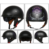 Sun Shield Half Helmet DOT