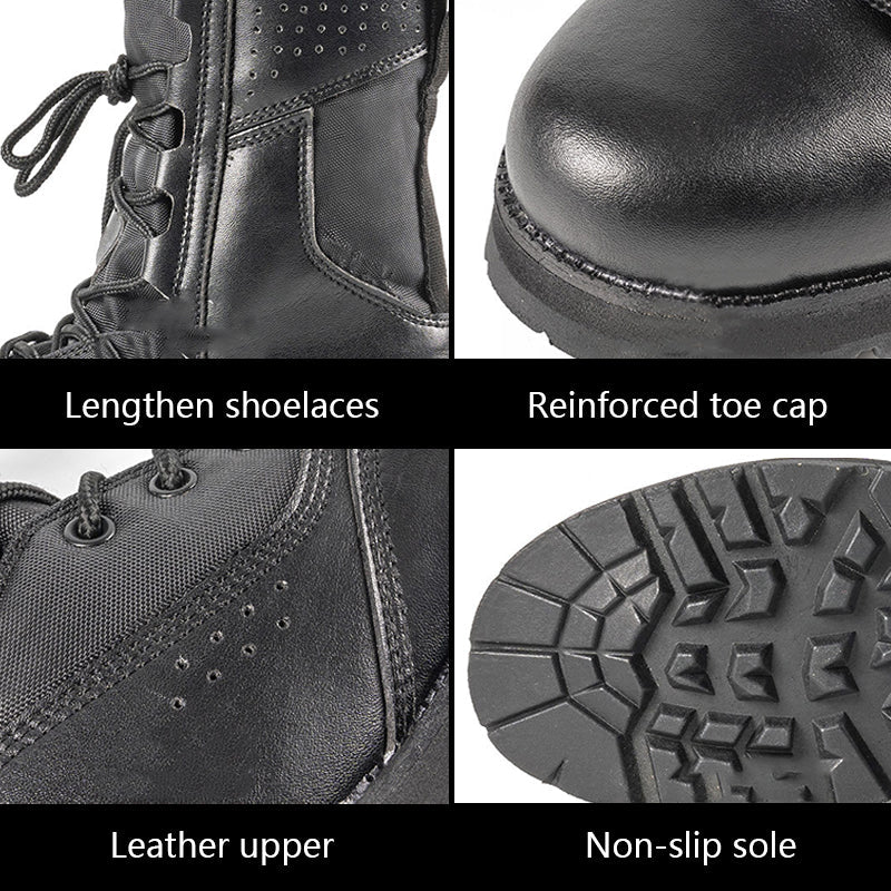 Men's Tiger Strike Leather Combat Boots