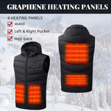 Men's Heated Down Vest 7.4V With Detachable Hood